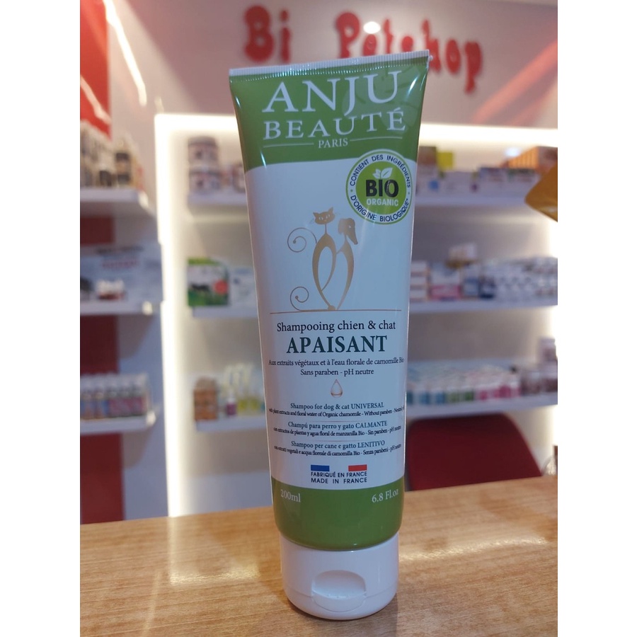 Anju beauty BIO ORGANIC APAISANT shampoo anju 250ML kucing anjing