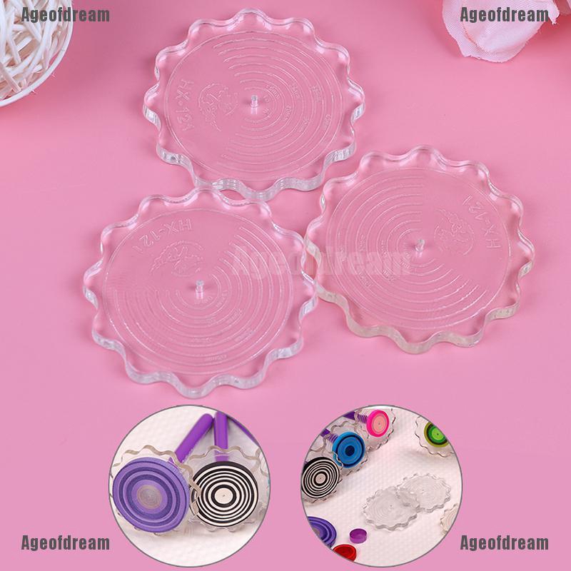 Pink Practical Paper Quilling Tool Curling Winder Tool Plate Origami DIY  A+