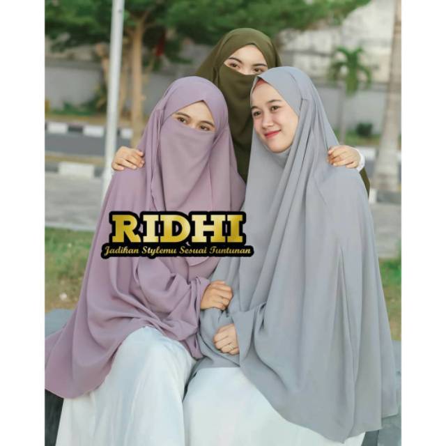 Jilbab French Khimar Fk Crinkle Airflow Wolfis Sifon Ceruty 2 layer Super Jumbo Lancip V Cadar Insta