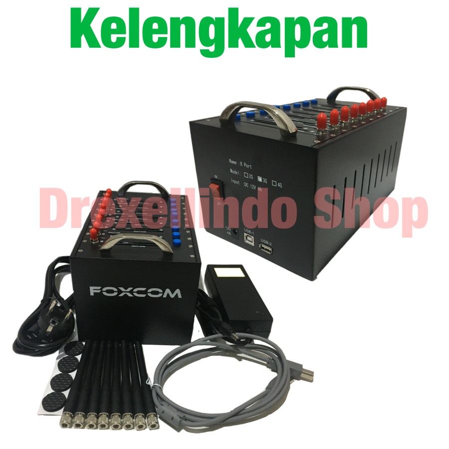 Modem Pool FOXCOM 8 PORT 4G EC20 USAGE