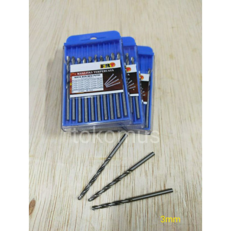 Mata Bor Besi FUJIYAMA Baja Aluminium Drill Bit 1-12mm /HSS Drill Bit-MURAH