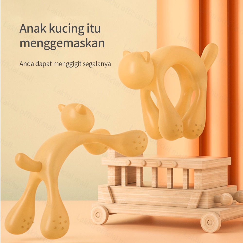 Lakhu mainan gigitan bayi teether silikon teether bayi bpa free