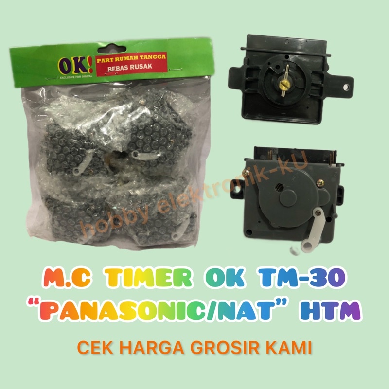 MESIN CUCI TIMER OK TM-30 “PANASONIC/NAT” HITAM