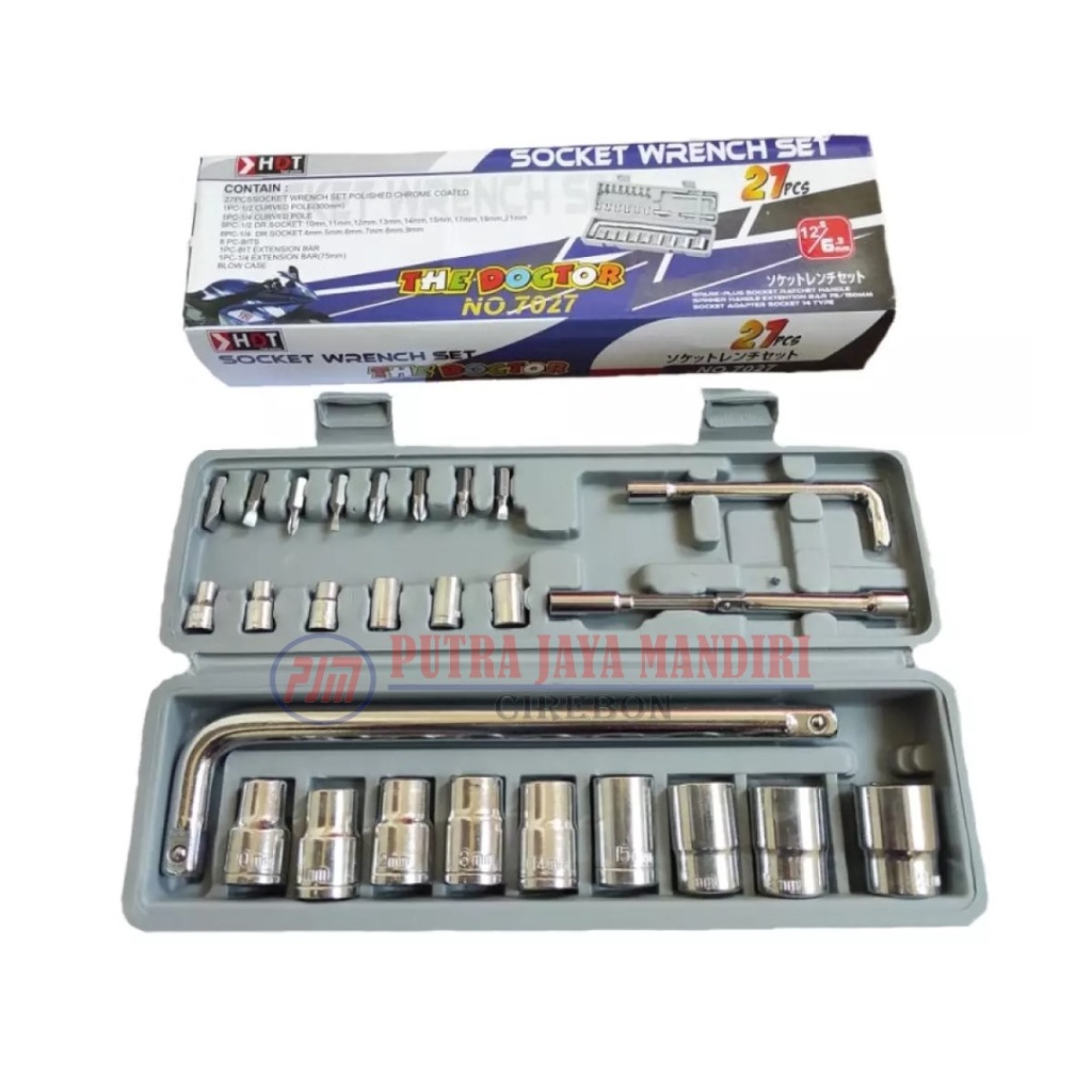 Kenmaster Kunci Sok Set 27 Pc Kunci Sock Set 27 Pc Kunci Socket Wrench 27 Pc