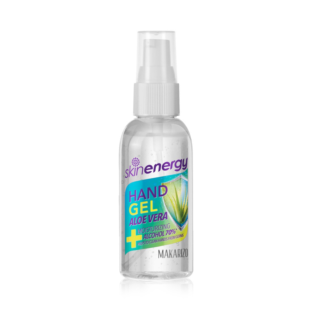 PAKET ISI 4 Makarizo Skin Energy Hand Gel Aloe Vera 55 mL Hand Sanitizer 70%-1