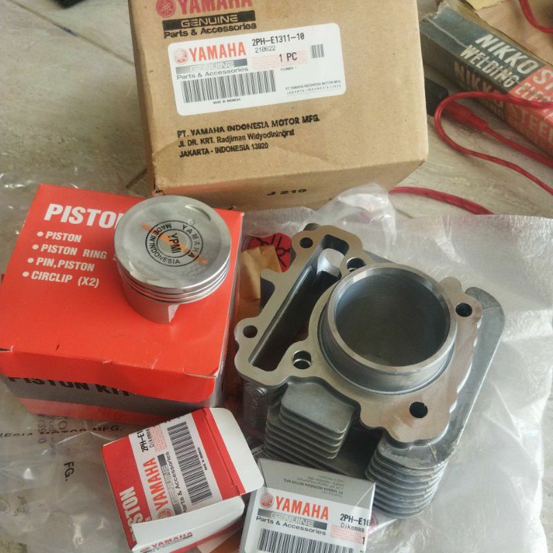 CYLINDER BLOK PLUS PISTON KIT MIO M3 ORIGINAL YAMAHA