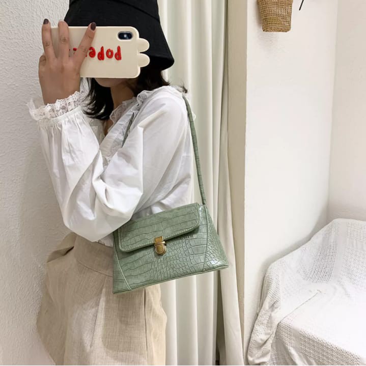 Tas Selempang Wanita /Slingbag Wanita CROCO ZELLYN / Tas Bahu Wanita Berkualitas!!!