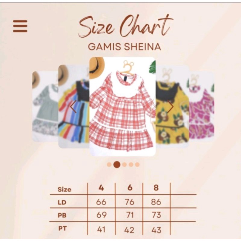 GAMIS SHEINA GAMIS BOBOKIDS GAMIS ANAK