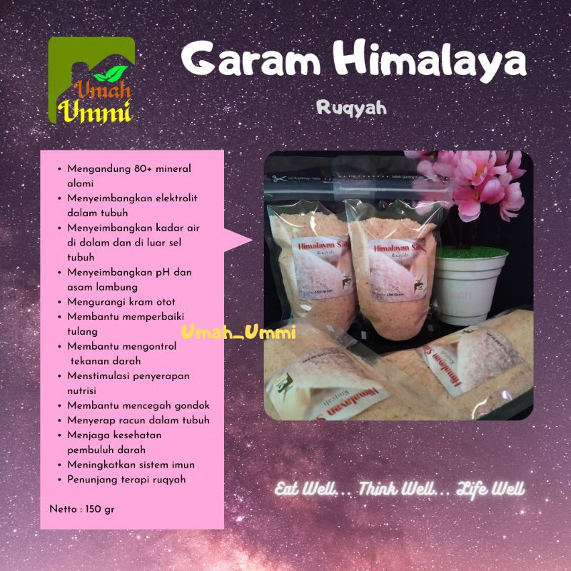 

Garam Himalaya Ruqyah | Himalayan salt | Garam Himalaya| Garam Organik | Garam Pink | Garam Sehat