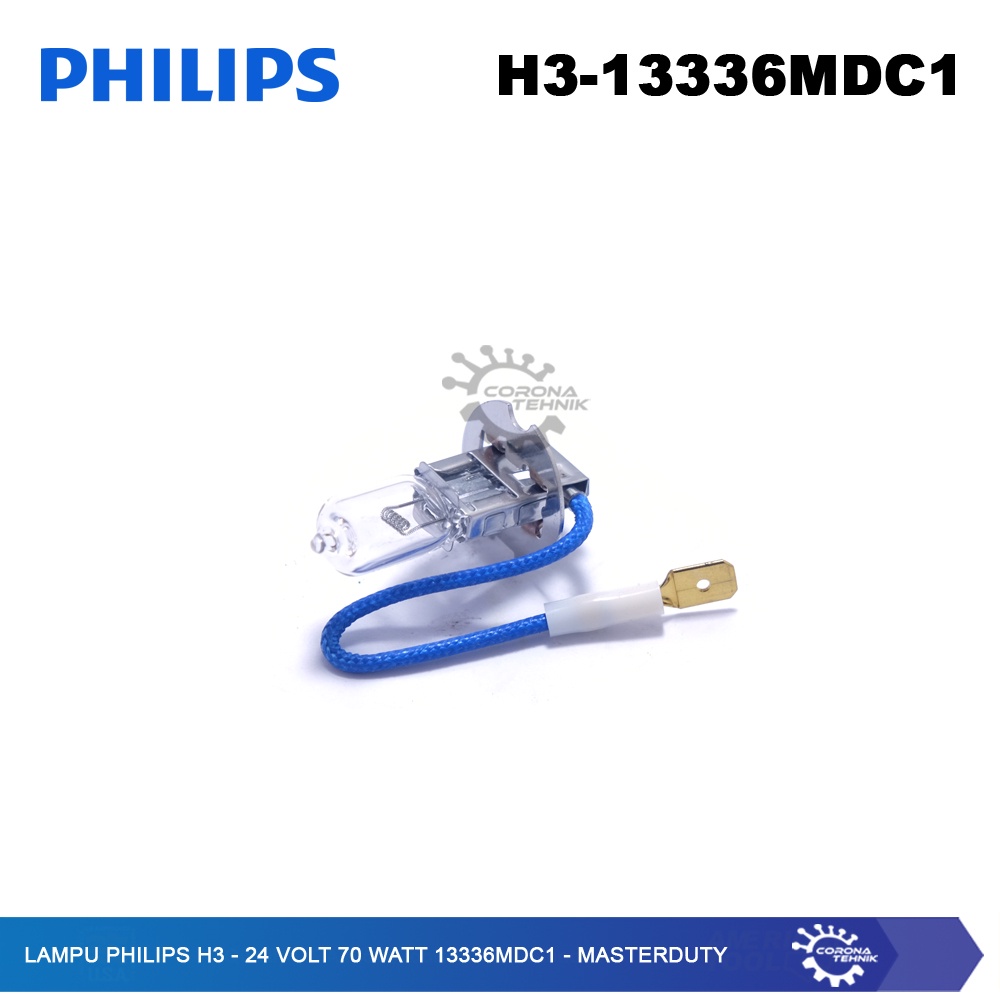 MasterDuty - Lampu Philips H3 - 24 Volt 70 Watt 13336MDC1