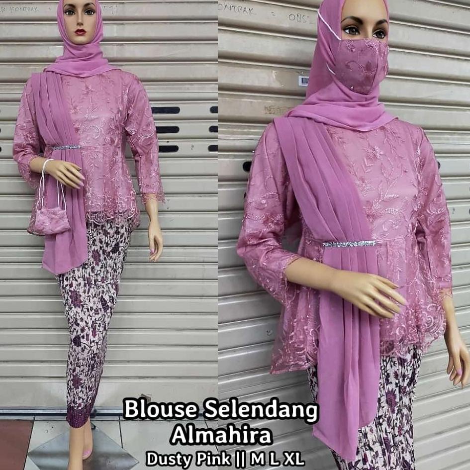 ۞ √ SETELAN KEBAYA MODERN SELENDANG/KEBAYA WISUDA/KEBAYA BRUKAT/BAJU KEBAYA MODERN/KEBAYA MUSLIM/ATA