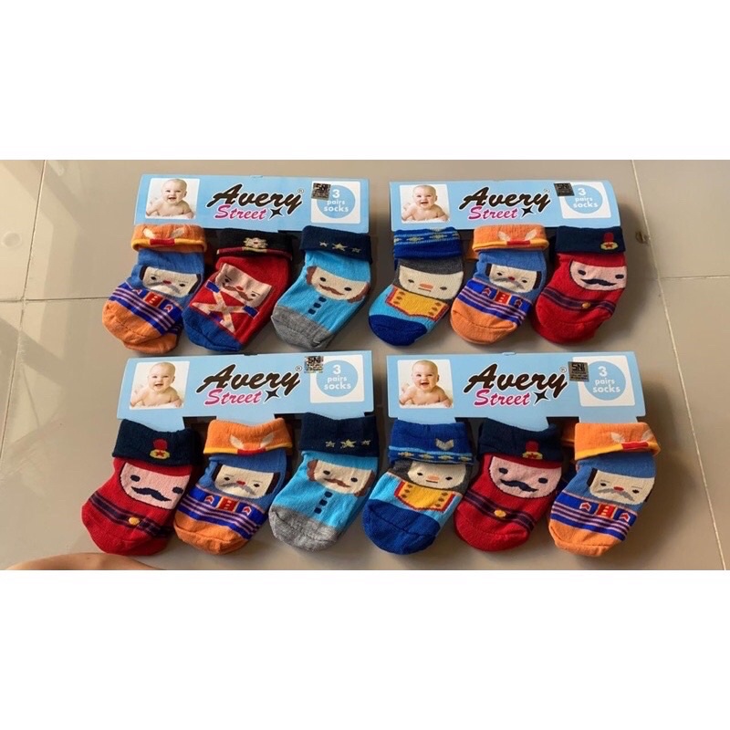 Kaos kaki 3in1 0-12bulan AVERY STREET