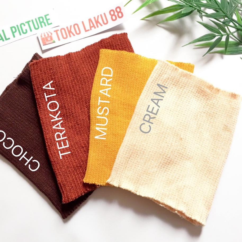 TPC Bandana Rajut POLOS KODIAN 2pcs Ciput Inner Hijab 1 warna  Murah Kodian [POLOS KODI SEWARNA] .