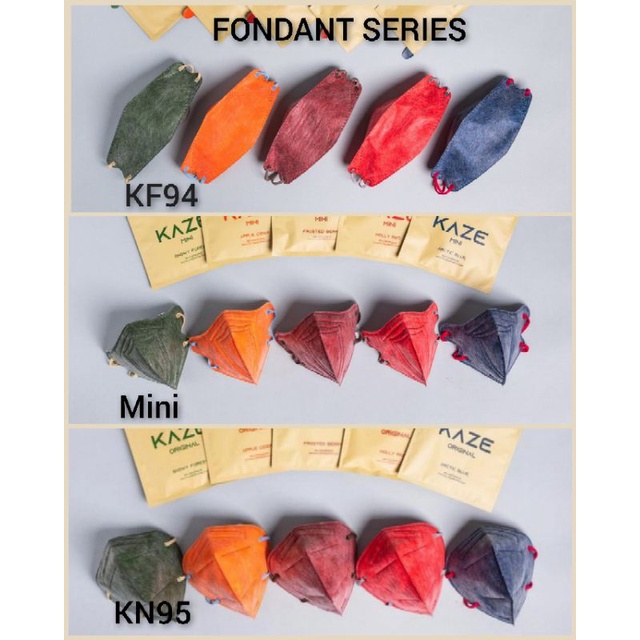 MASKER KAZE MASK KF94/KN95 / MINI FONDANT SERIES / KAZEORIGINS