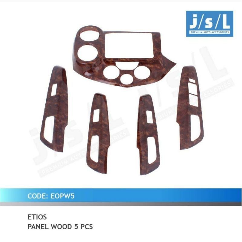 panel Wood 5 pc Etios Kayu