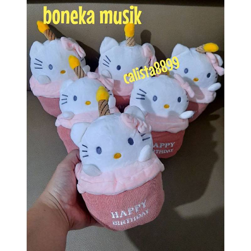 boneka musik ulang tahun boneka kitty musik