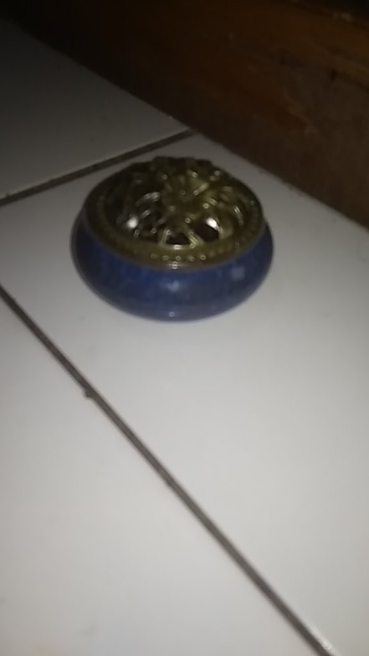 Tempat Bakaran Dupa Bukhur  Desain Ice Crack Kreatif Bahan Keramik