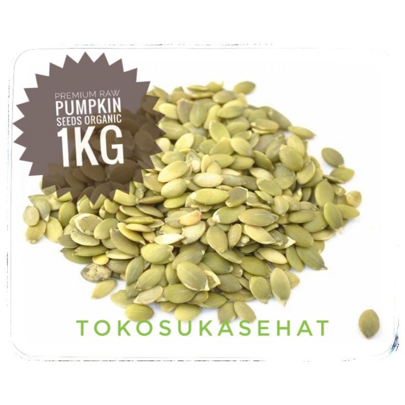 

PREMIUM PUMPKIN SEEDS ORGANIC -1kg ( Biji Labu Organik ) - Suka Sehat