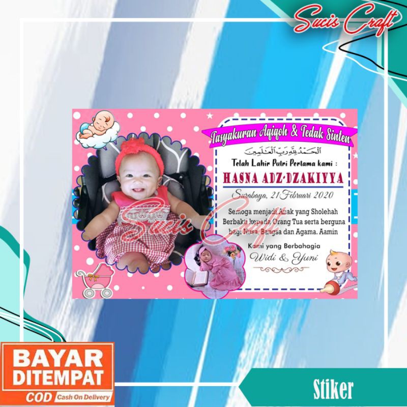 

STIKER STIKER HAJATAN STIKER AQIQOH STIKER NASI STIKER ULANG TAHUN