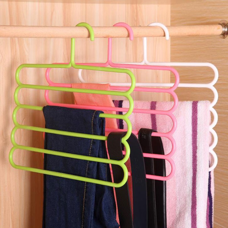 ELFYDO HL0048 Hanger Pakaian 5 Tingkat Gantungan Jilbab 5 In 1 Magic Hanger Instan