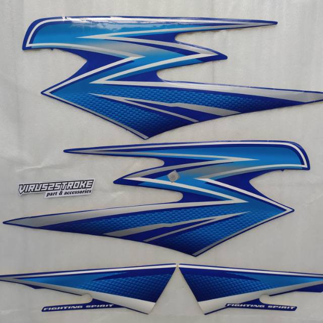 Jual Stiker Striping Rx King 03 Biru Shopee Indonesia