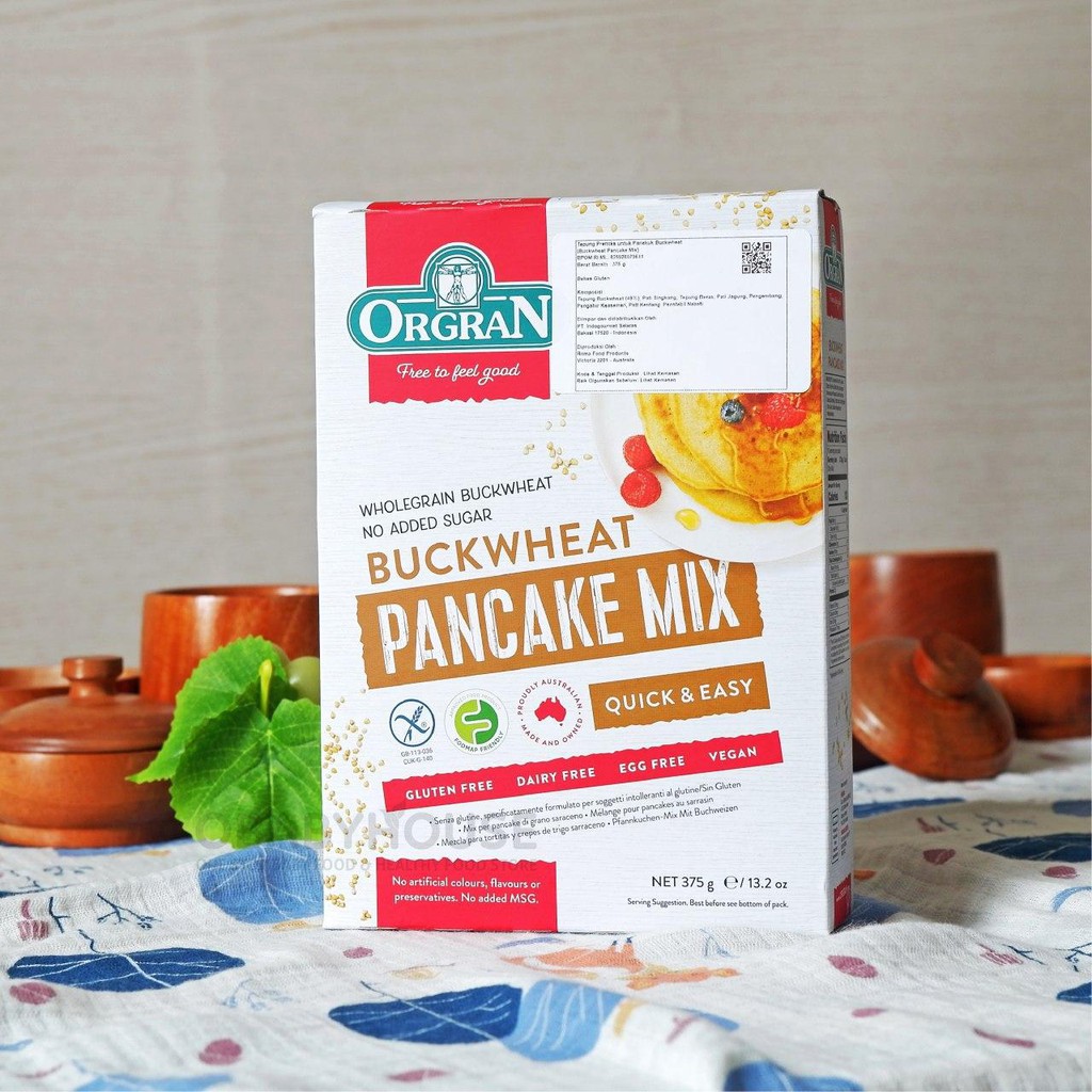 Orgran Gluten Free Buckwheat Pancake Mix 375 gr