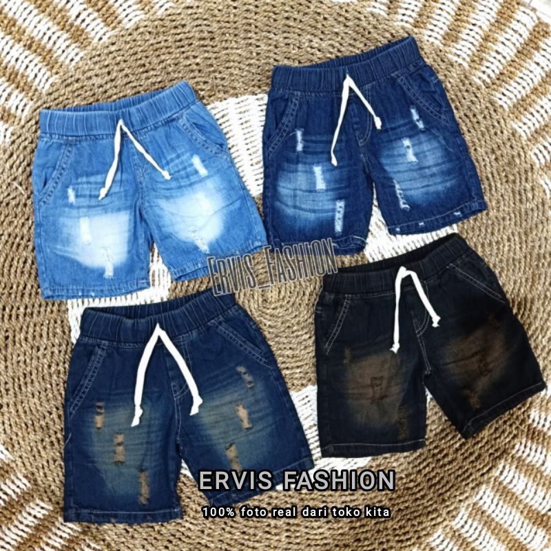 1(COD) CELANA PENDEK SOBEK ANAK BROADSHOT RIPPED JEANS CELANA ANAK LAKI LAKI PENDEK