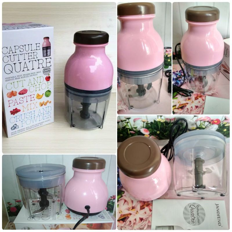 BLENDER KAPSUL 4 PISAU-CHOPPER-BLENDER DAGING-PORTABLE CAPSULE CUTTER