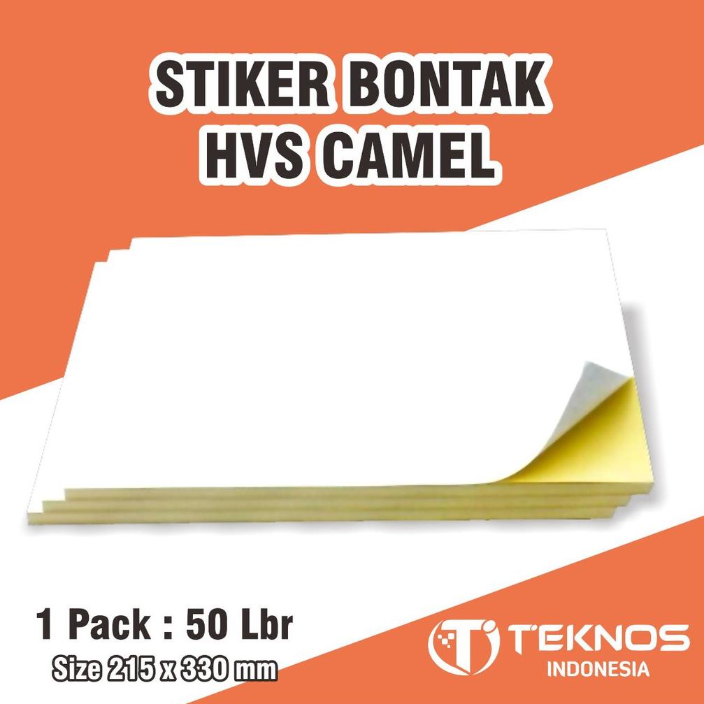 

7i✦Best➶ [50 LEMBAR] STIKER BONTAK HVS MATTE/DOFF CAMEL FOLIO F4 42 ✦