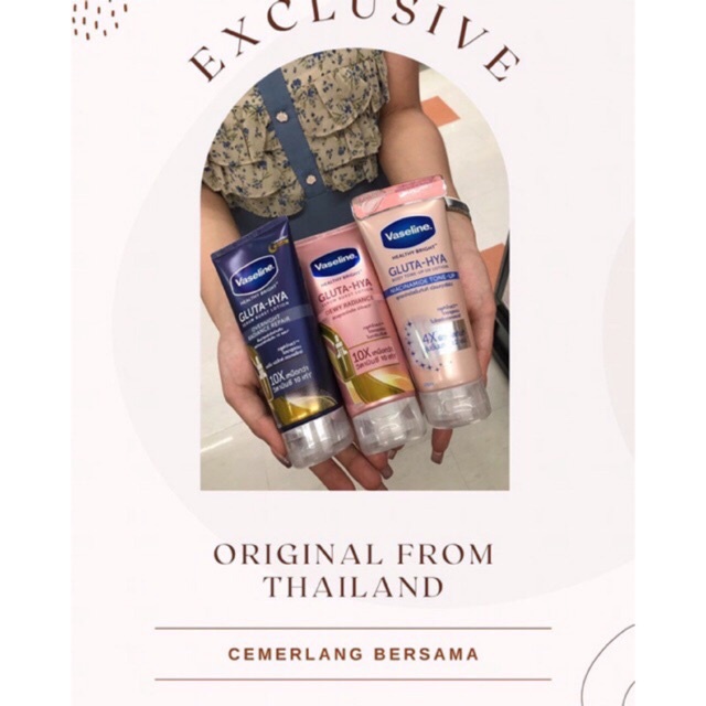 Vaseline Gluta Hya Orginal From Thailand 200 ml