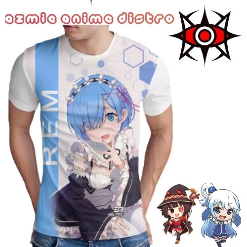 kaos Printing Anime Re Zero Rem