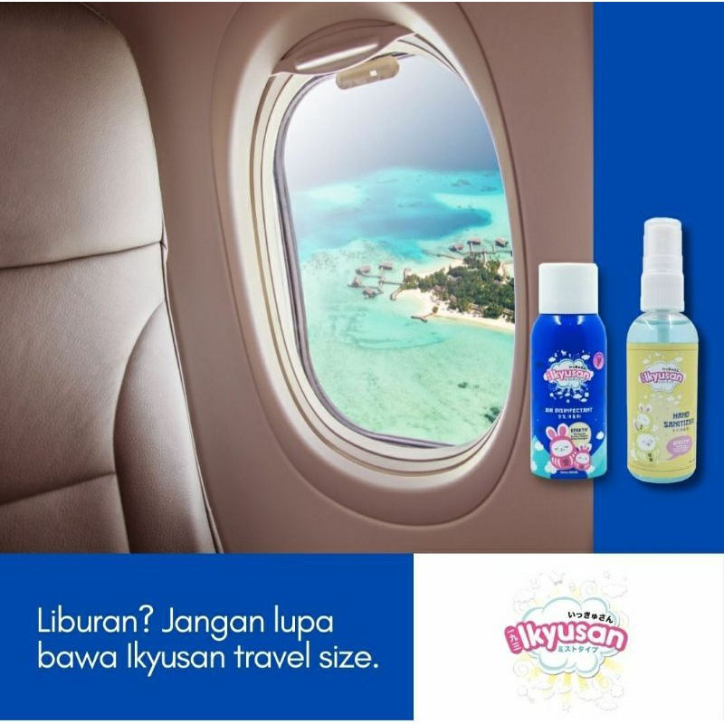 IKYUSAN Air Disinfectant Spray 200ml + extra 20% Pembasmi Kuman Udara untuk Bayi