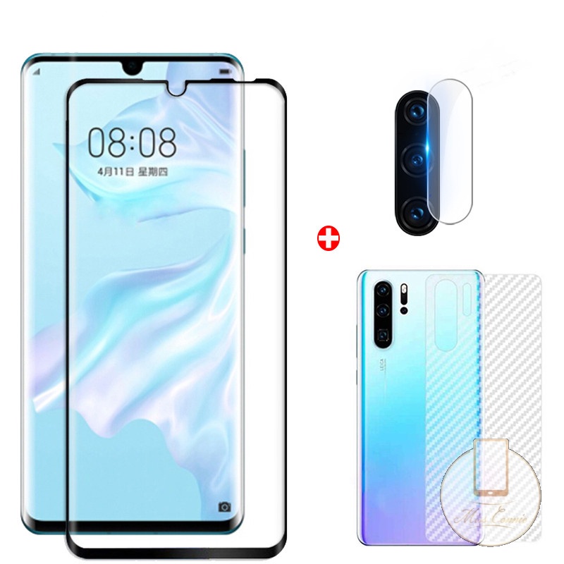 3 in 1 Tempered Glass Pelindung Layar VIVO Y12 Y21A Y12i Y21 Y21s Y15s Y15A Y75 Y72 Y01 Y1s Y91C Y73 Y76 Y52 Y11 Y15A Y75 Y30 Y20 Y30 Y19 V30 Y20