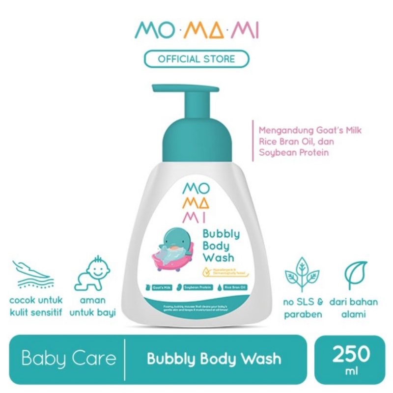 Momami Bubbly Body Wash 250 ml/Sabun Mandi Bayi Momami