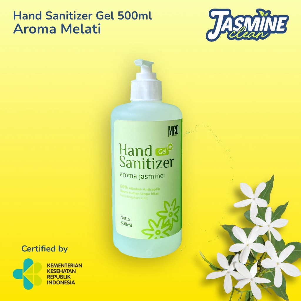 JASMINE CLEAN - Hand Sanitizer Wangi Melati Gel 500ml