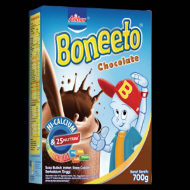 

Anchor Boneeto Susu Bubuk Hi-calcium Yummy Choco Box 700g