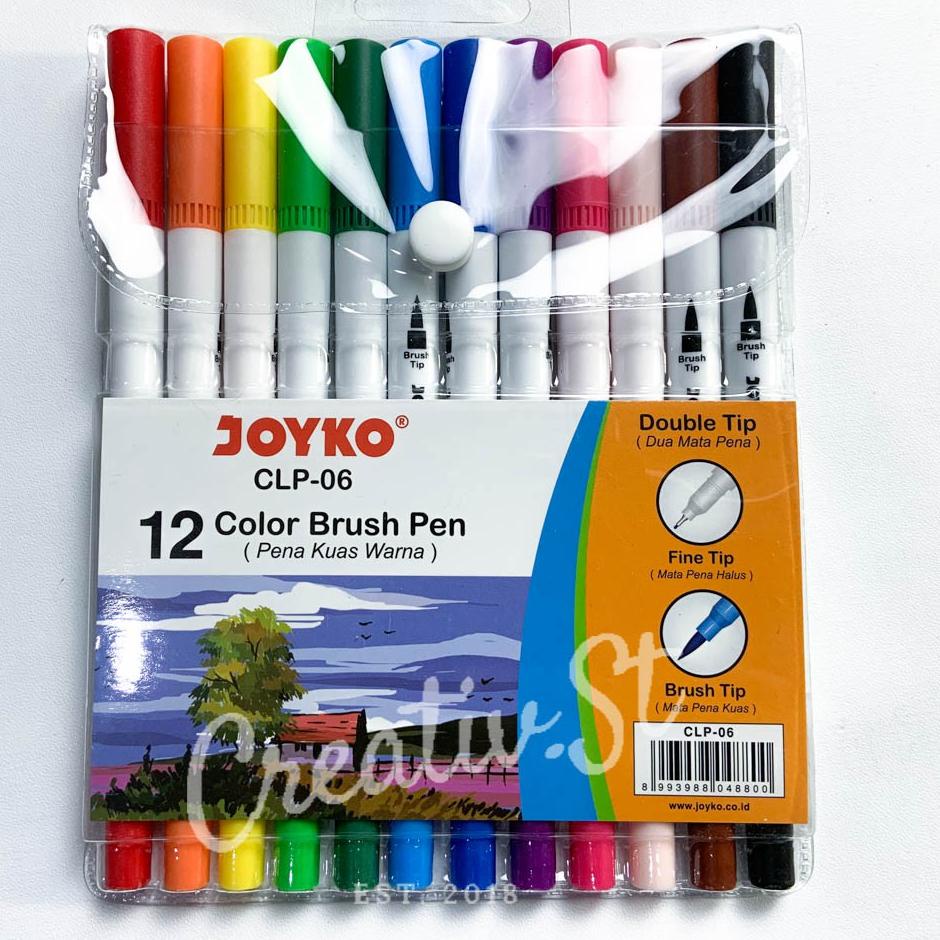 

Segera Belanja Joyko Brush Pen 12 Warna Brush + Pen CLP-06 SET