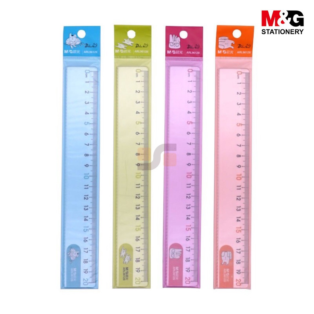 

Penggaris Plastik 20 cm M&G Bening Warna Pastel Lucu Kualitas Import