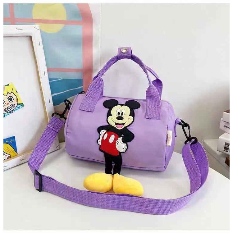 ZC 2442 RISCE TAS HAND BAG MICKEY MOUSE BLACK IMPORT WANITA CEWEK PEREMPUAN JAKARTA BATAM