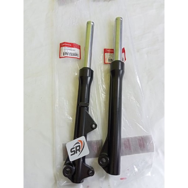 As asok depan tabung set kode (KWW,KWB) Honda original Revo fi absolute blede new  harga 2 pis kanan kiri