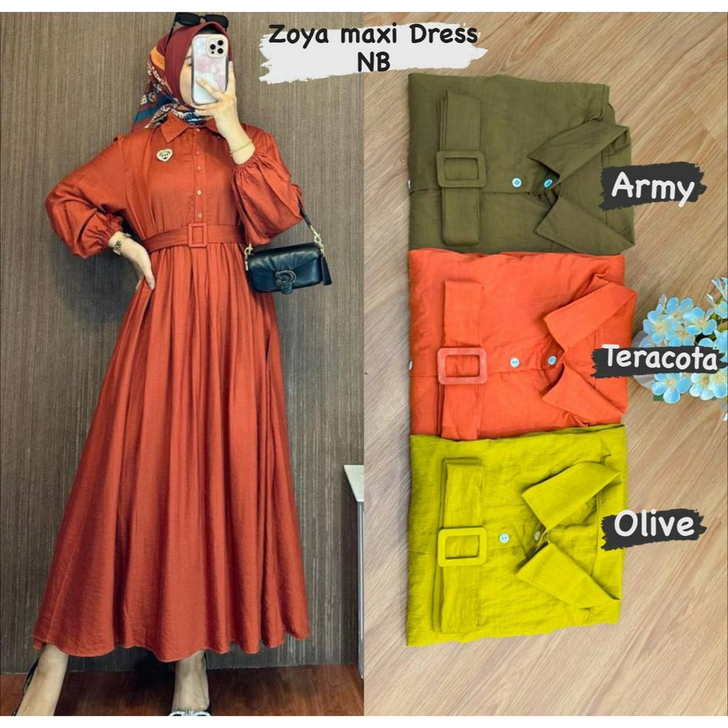 ZOYA MAXY DRESS VIRALL DRESS GESPER TERBARU