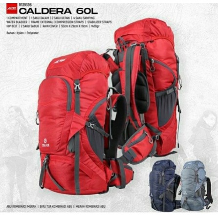 Carrier Rei Caldera 60L 9396 Tas Gunung Rei Original- ARS