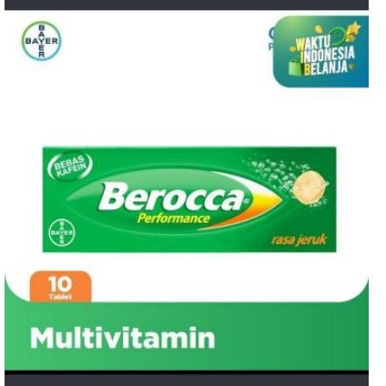Berocca Multivitamin B kompleks Rasa Jeruk 10 Tablet