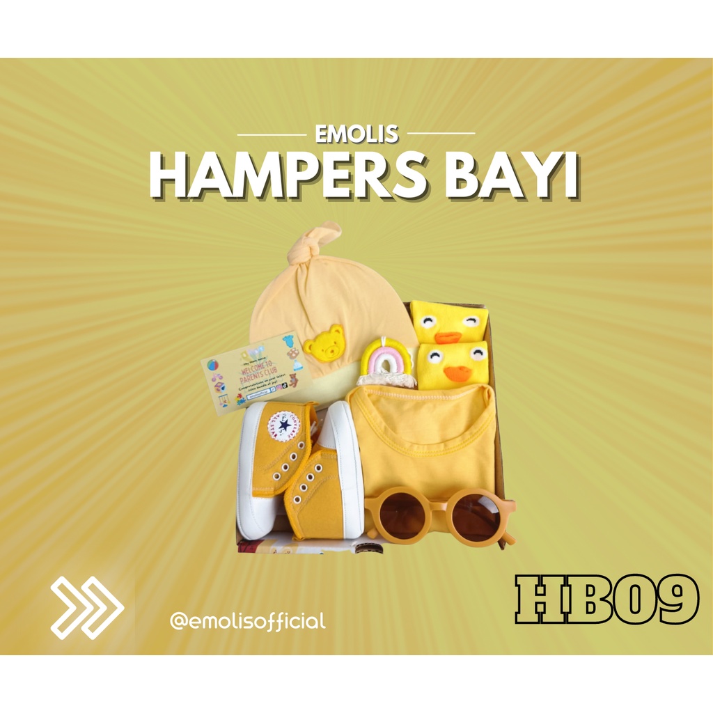 HB09 Hampers Bayi Newborn Baby Gift Emolis Kado Bayi Lahiran Unisex / Boy / Girl Perlengkapan Bayi Murah