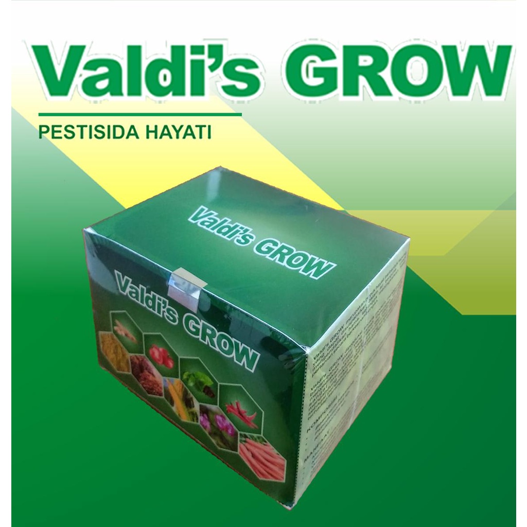 Valdi's GROW - Pestisida Organik - Pestisida Hayati - Pestisida Tersertifikasi Organik - 1 box isi 1