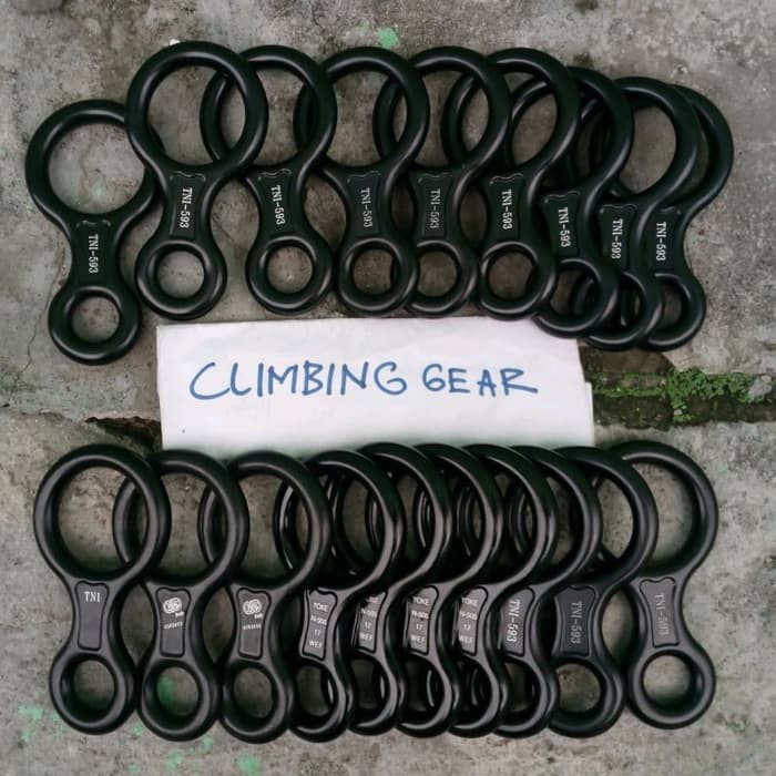 Terlaris FIGURE EIGHT 8 JATAH TNI CAMP KONG YOKE DESCENDER PANJAT BELAY DEVIC