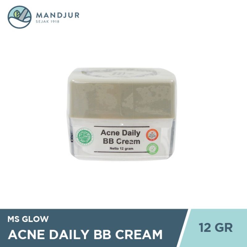 Ms Glow Acne Daily BB Cream - Krim Untuk Kulit Wajah Berjerawat &amp; Sensitif