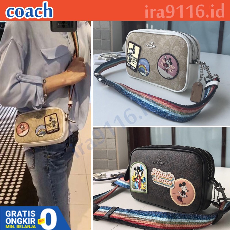 coach mickey mouse crossbody bag