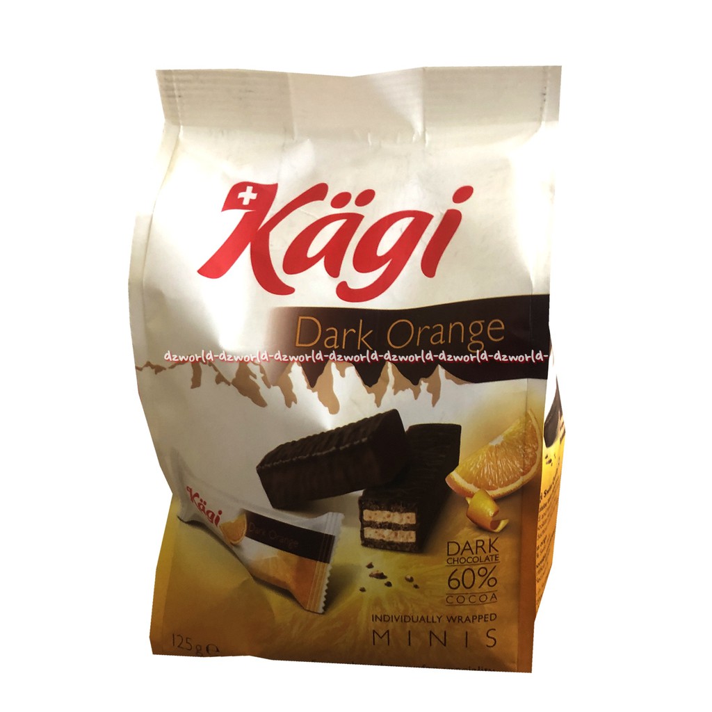 Kagi Dark Chocolate Hazelnut Dark Orange Cocoa Minis Coklat Kagi 125gr