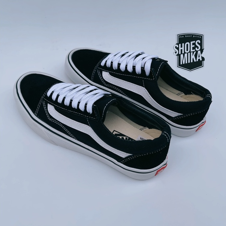 Sepatu Vans Oldskool Black White Premium